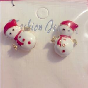 Snowman Earrings